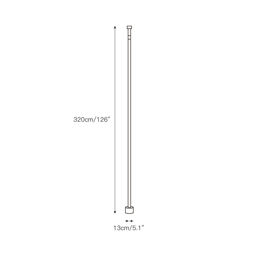 Slim Tension Pole Floor to Ceiling Lamp