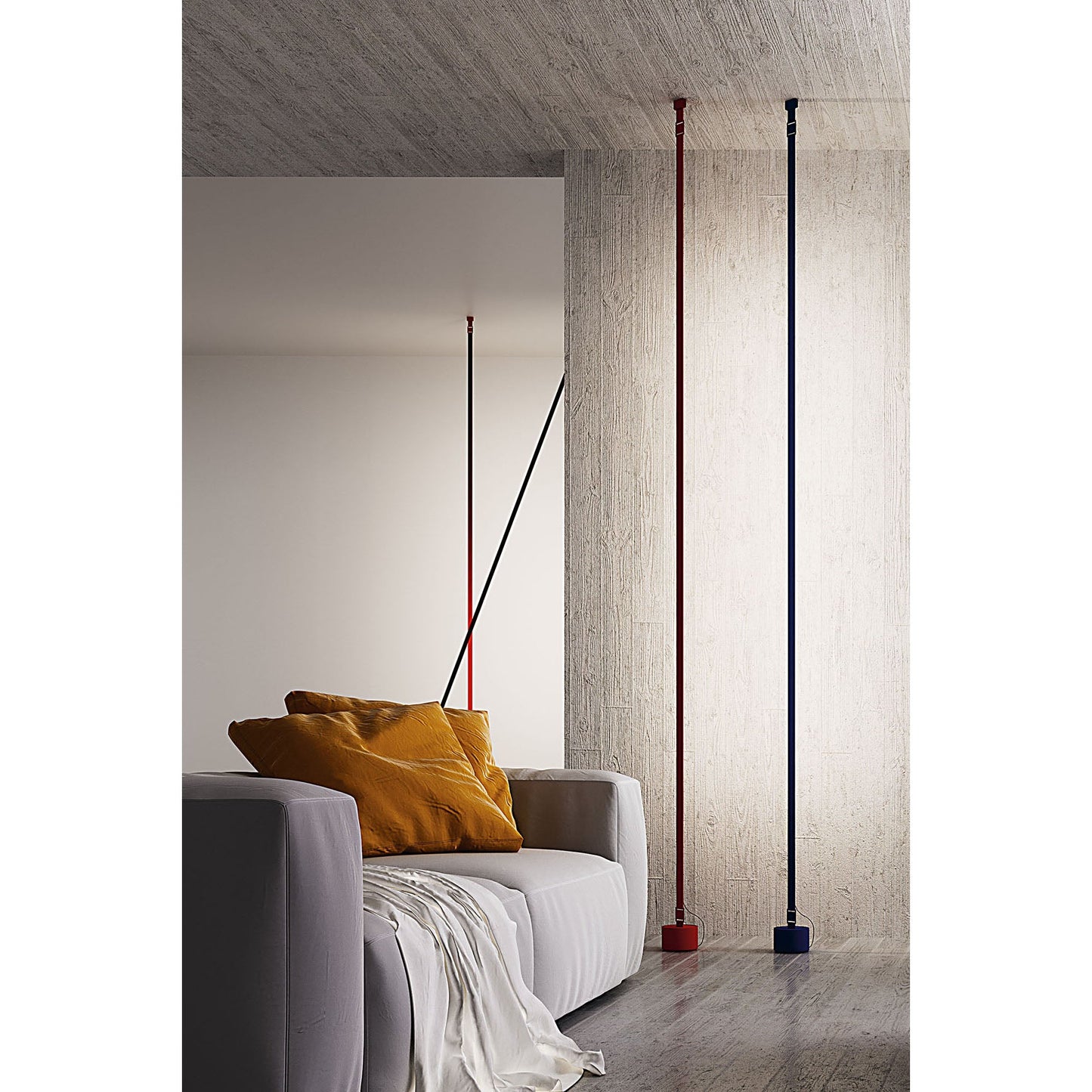 Slim Tension Pole Floor to Ceiling Lamp