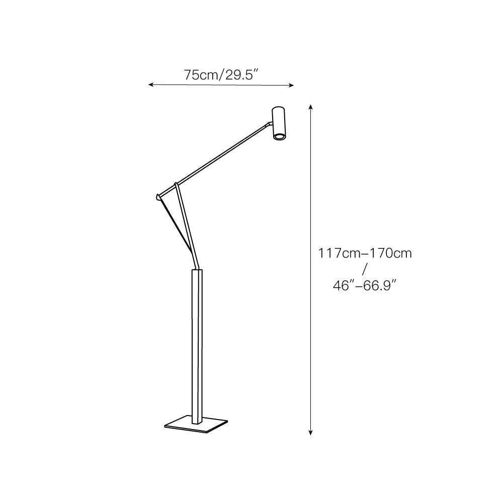 Primary Colour Adjustable Task Floor Lamp