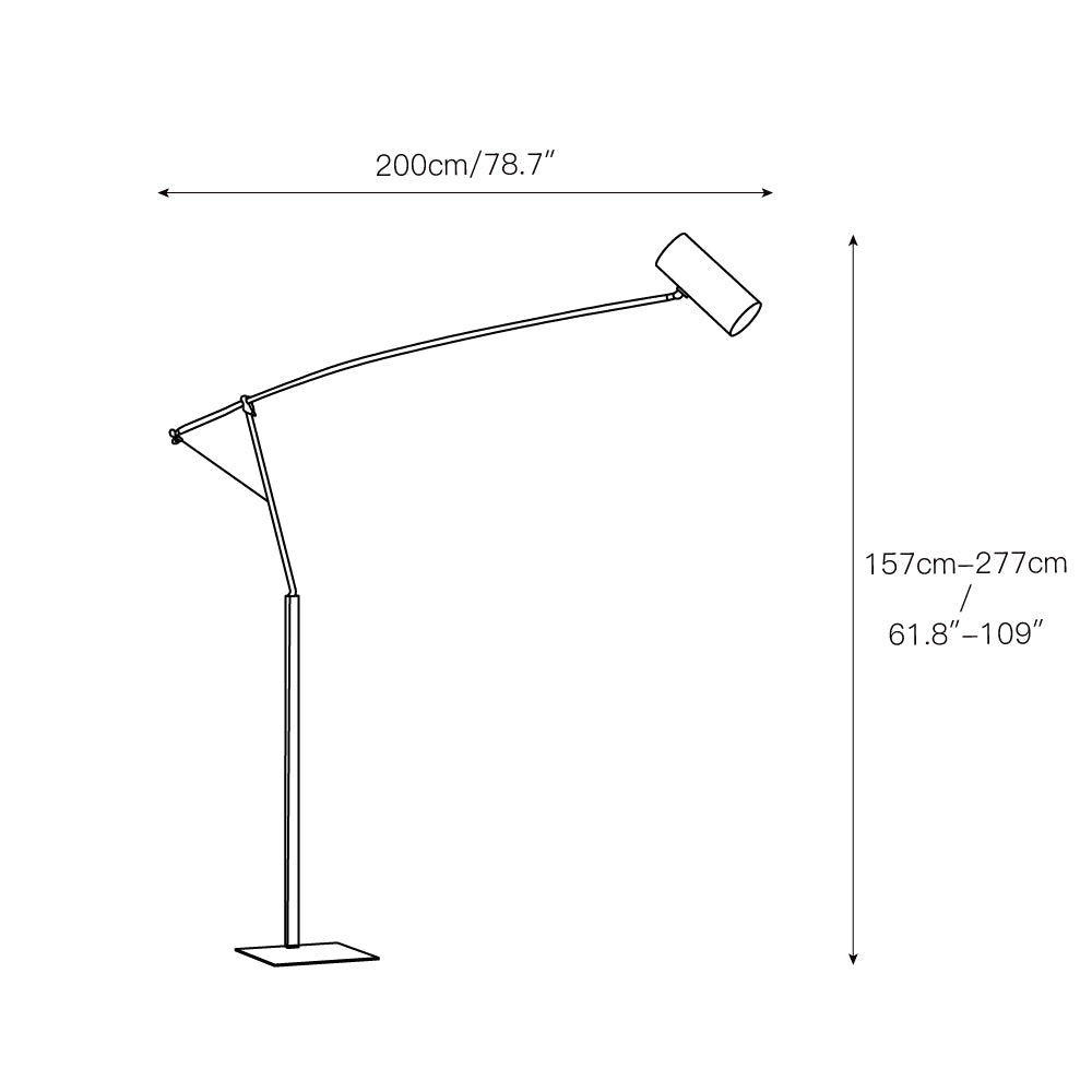 Primary Colour Adjustable Task Floor Lamp