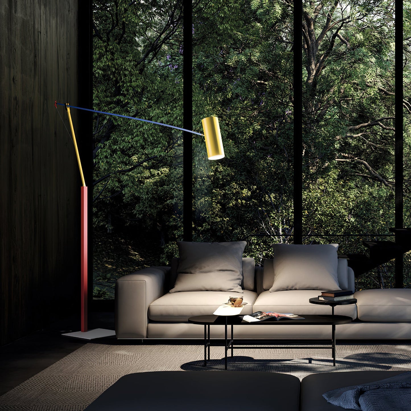 Primary Colour Adjustable Task Floor Lamp