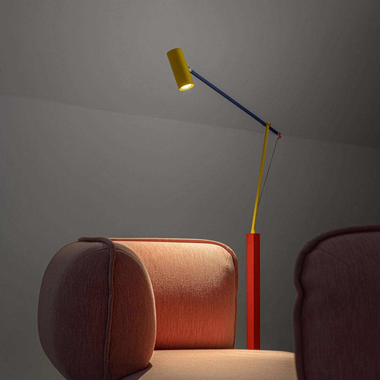 Primary Colour Adjustable Task Floor Lamp
