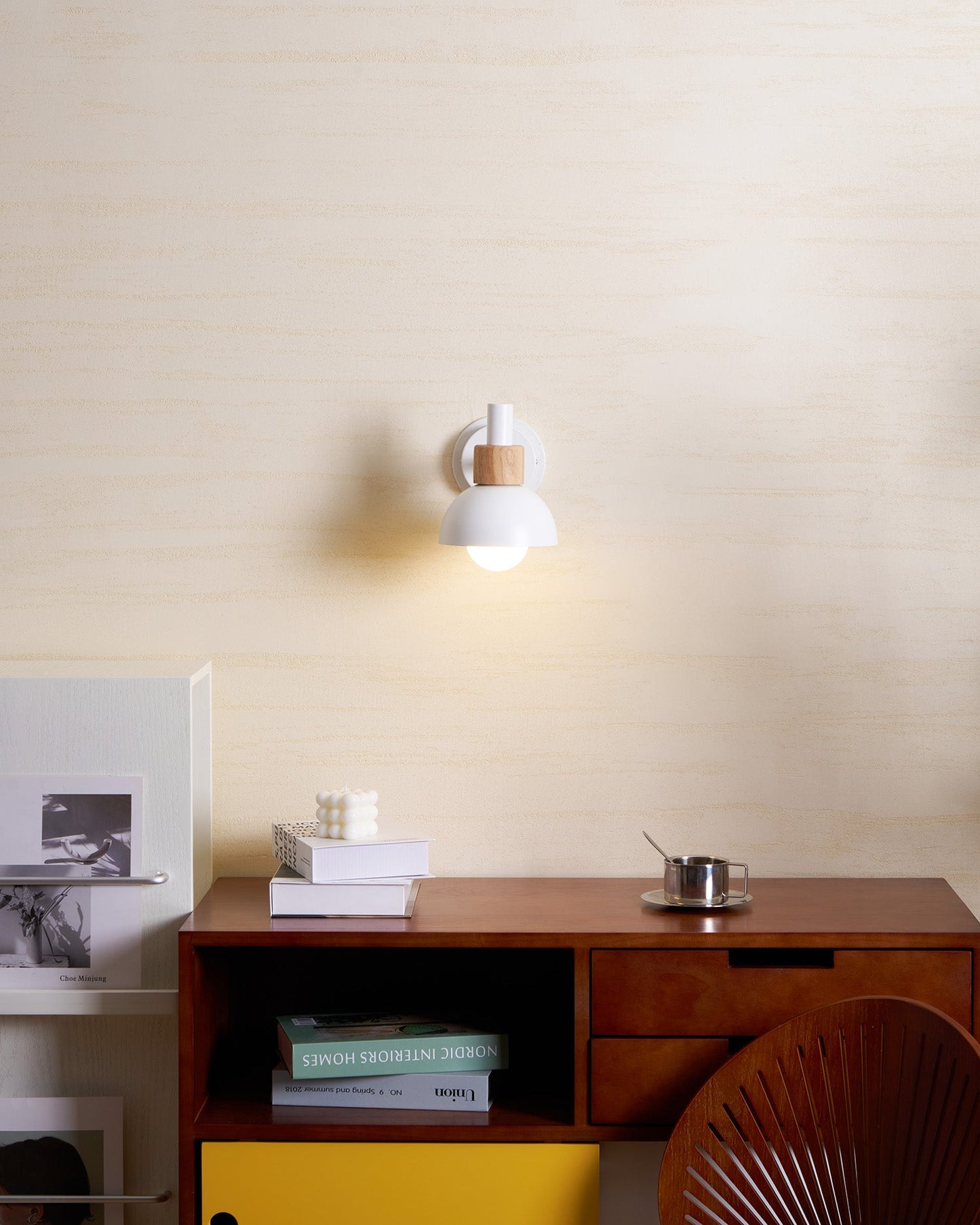 Colour Pop Wood Wall Sconce