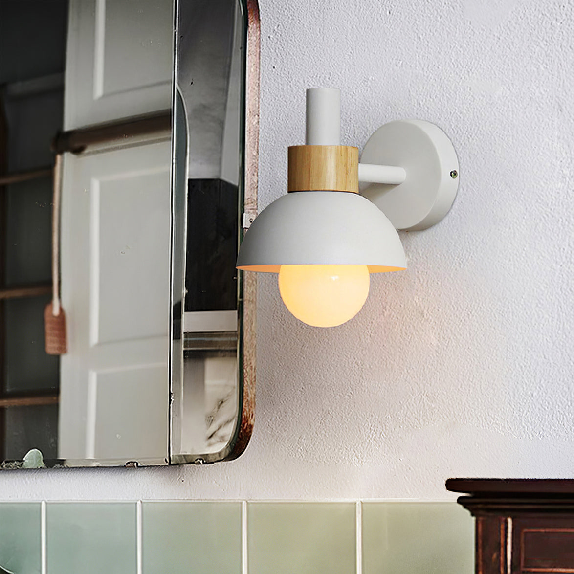 Colour Pop Wood Wall Sconce