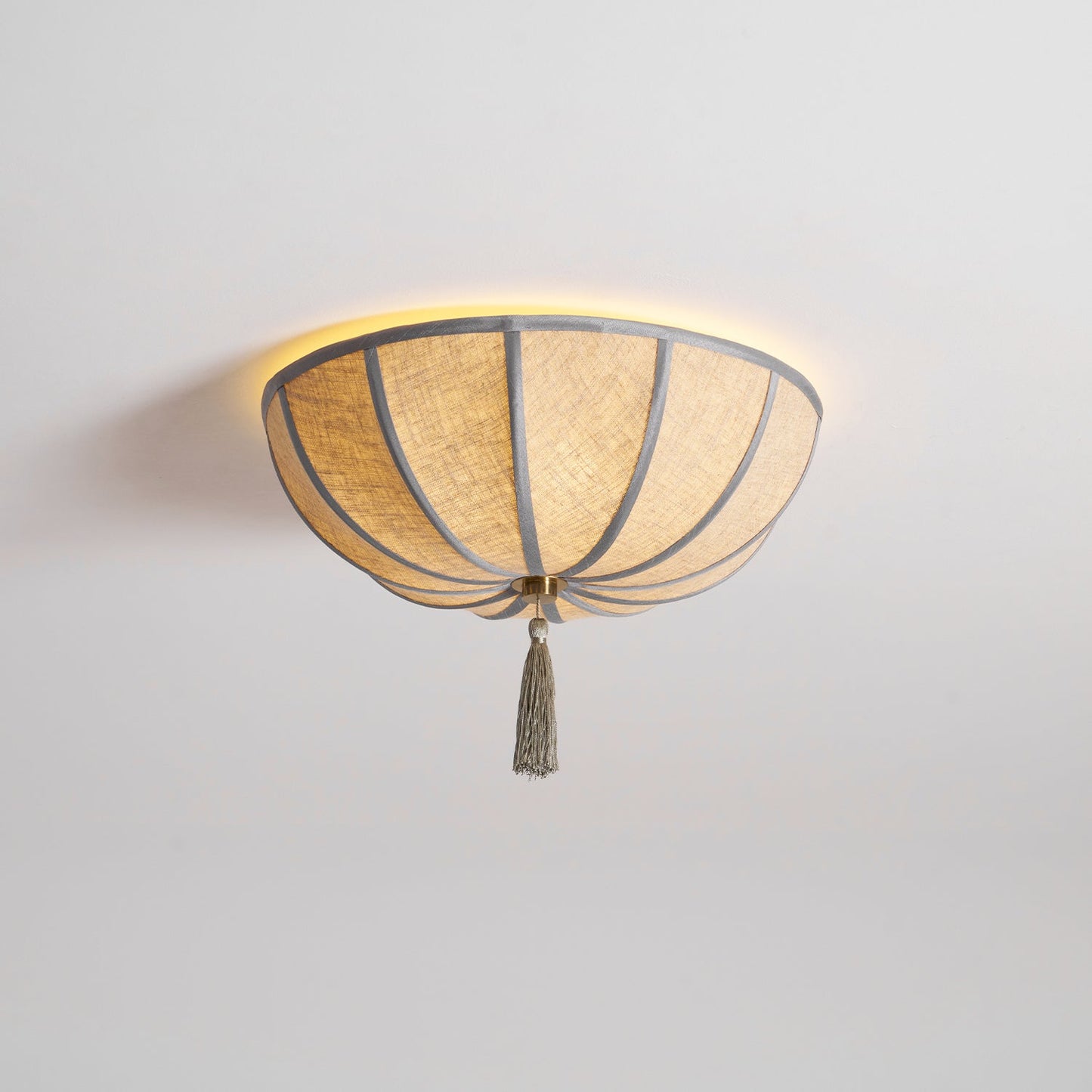 Blooming Flower Fabric Flush Mount Ceiling Light
