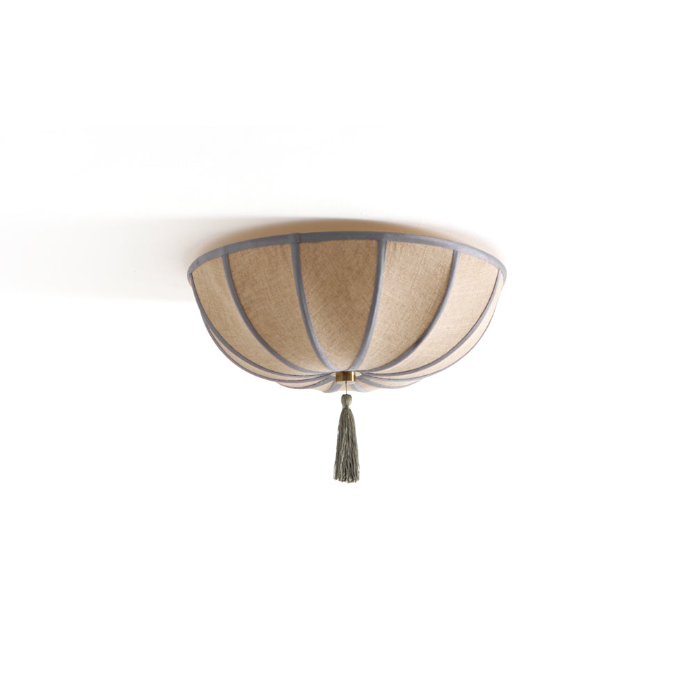 Blooming Flower Fabric Flush Mount Ceiling Light