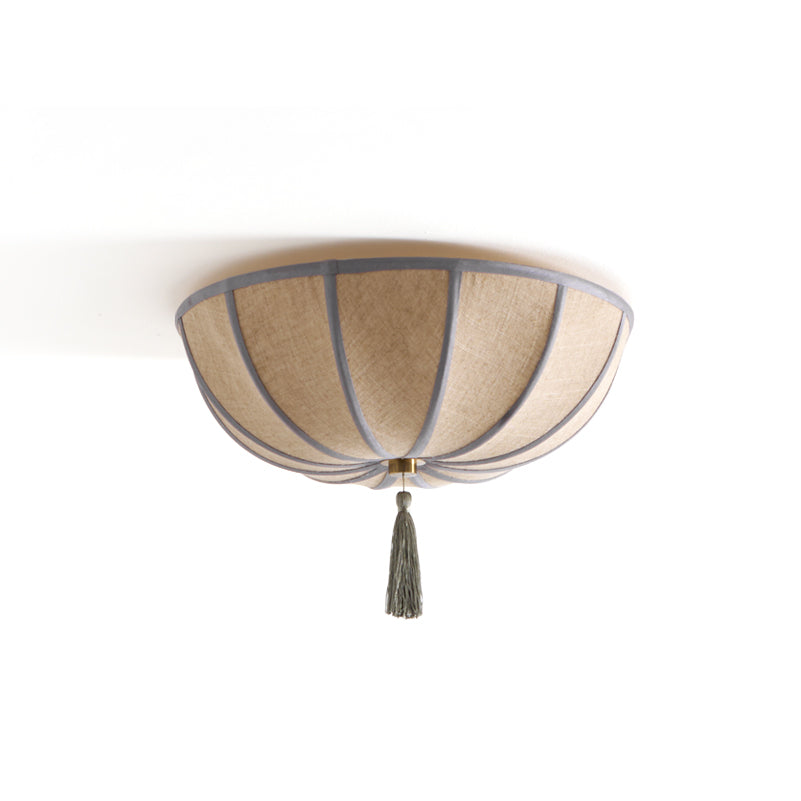 Blooming Flower Fabric Flush Mount Ceiling Light