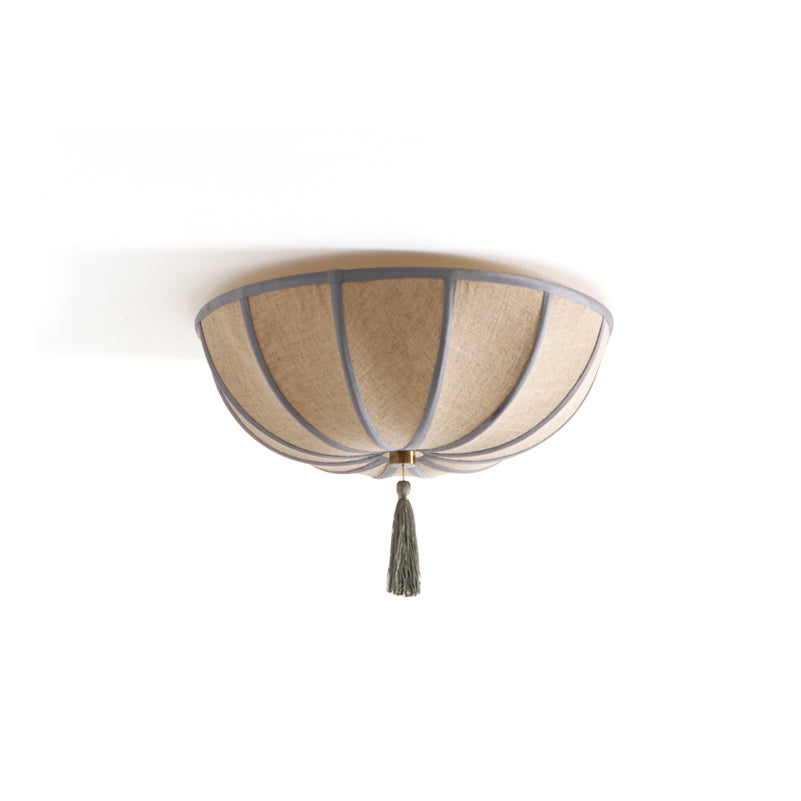 Blooming Flower Fabric Flush Mount Ceiling Light