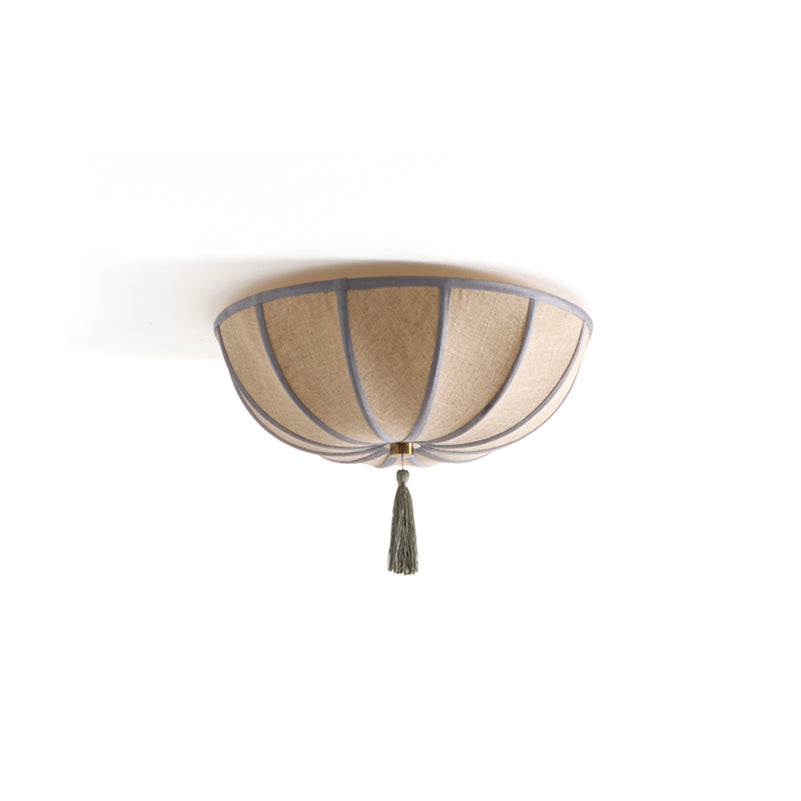 Blooming Flower Fabric Flush Mount Ceiling Light