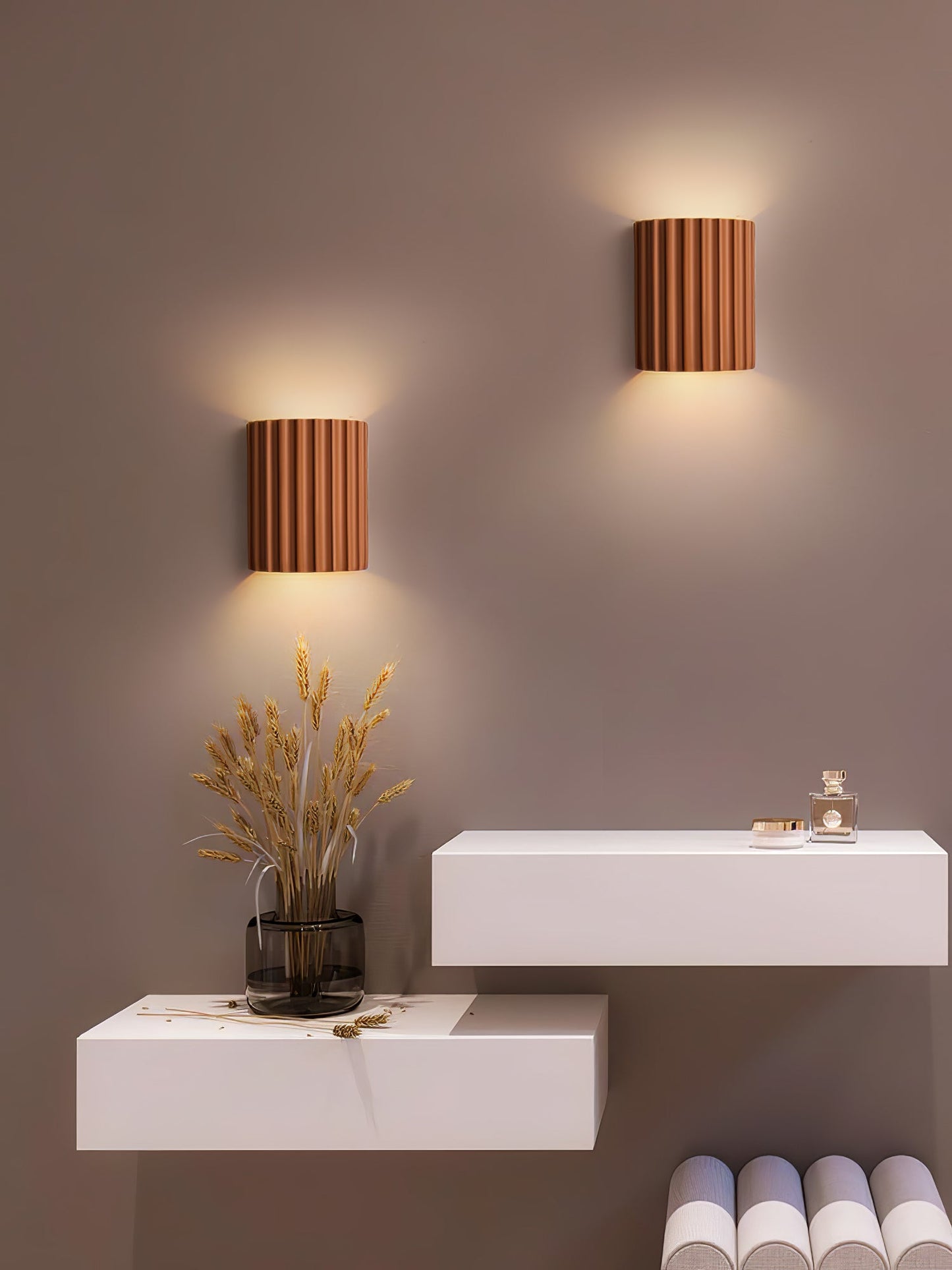 Fluted Cylinder Wall Sconce