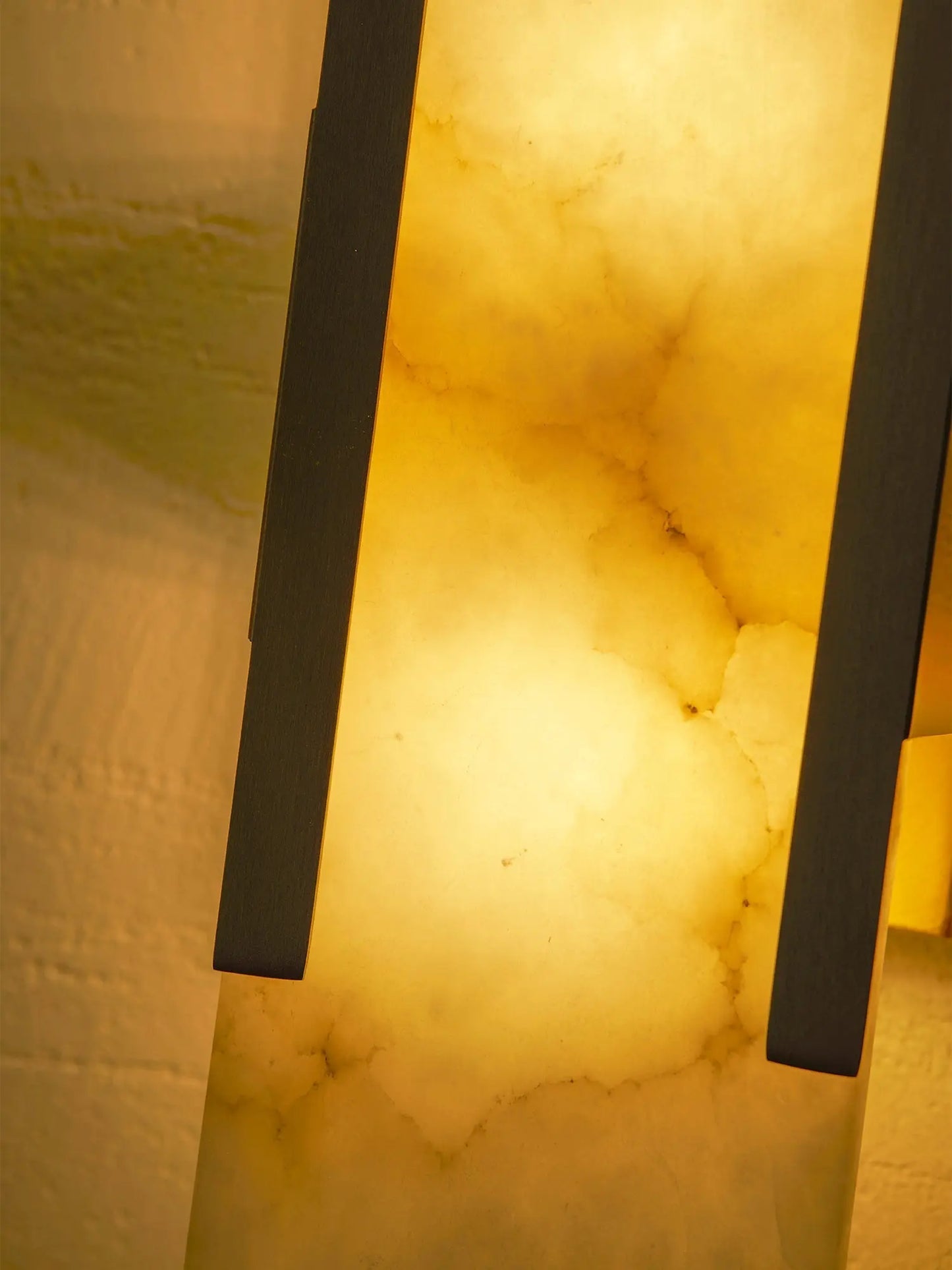 D. Oblong Alabaster Wall Sconce Erbstuk