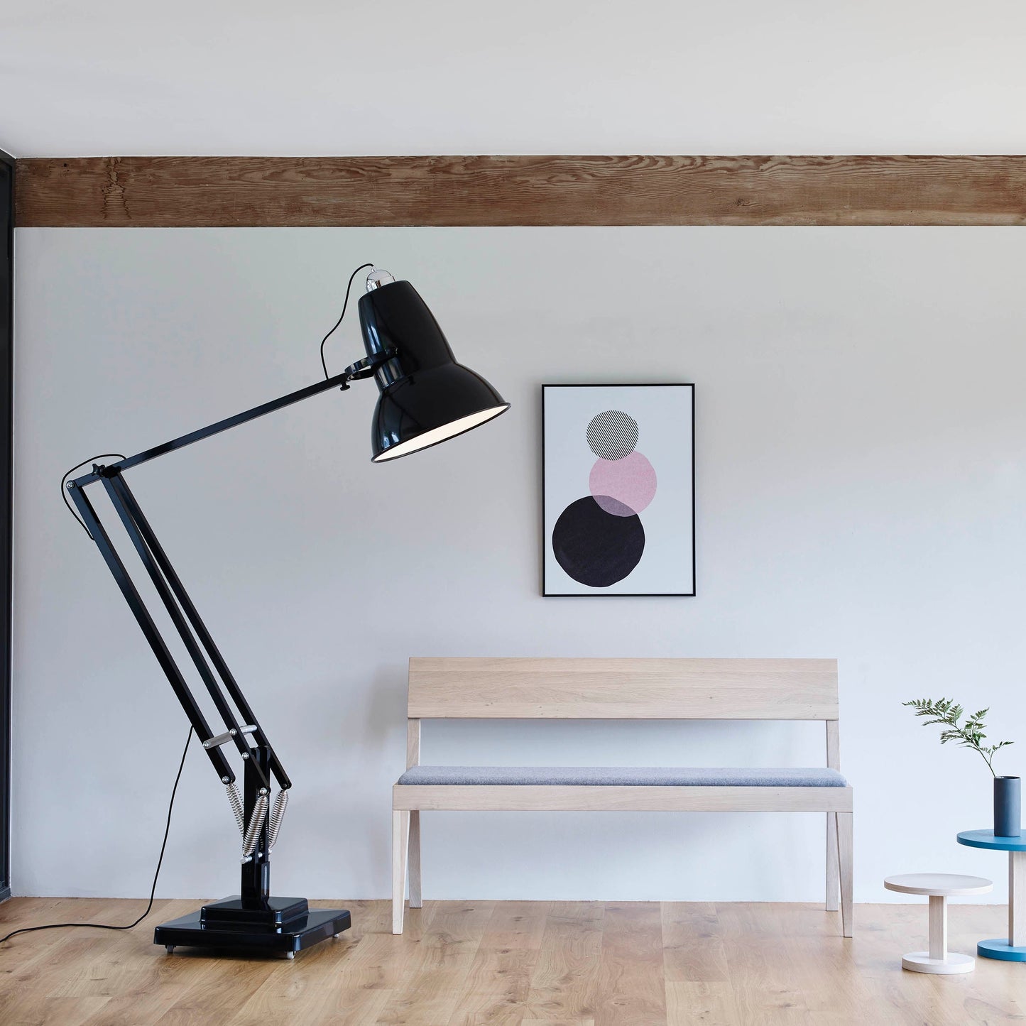 Extra Tall Cantilever Overhang Floor Lamp