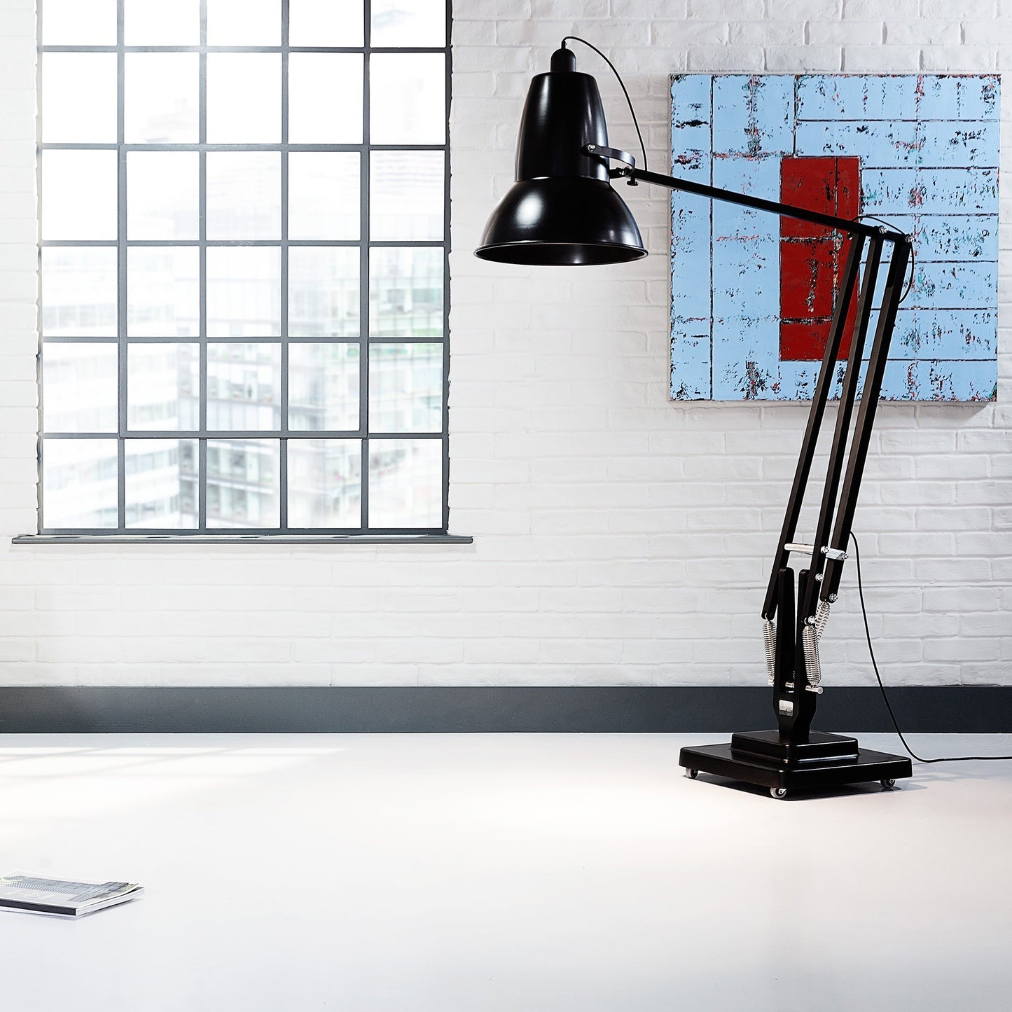 Extra Tall Cantilever Overhang Floor Lamp