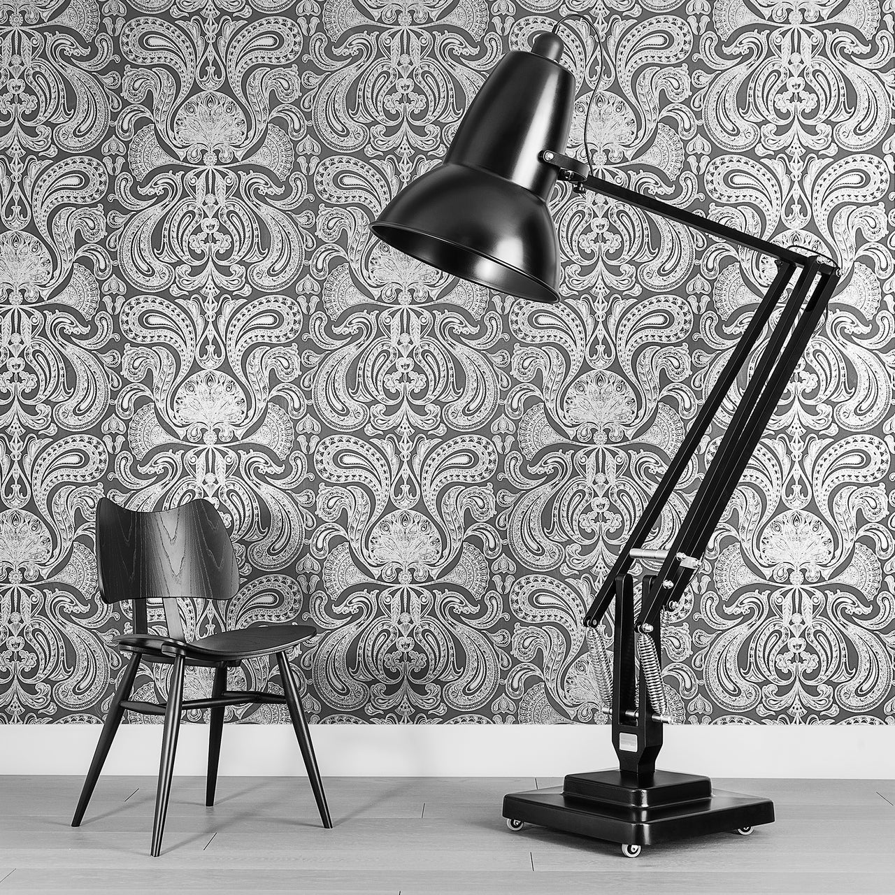 Extra Tall Cantilever Overhang Floor Lamp