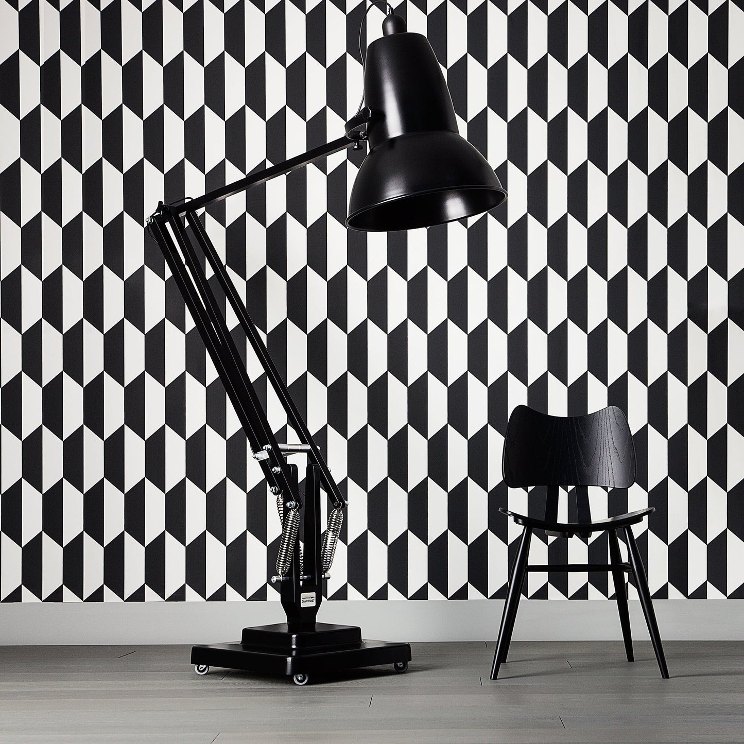 Extra Tall Cantilever Overhang Floor Lamp