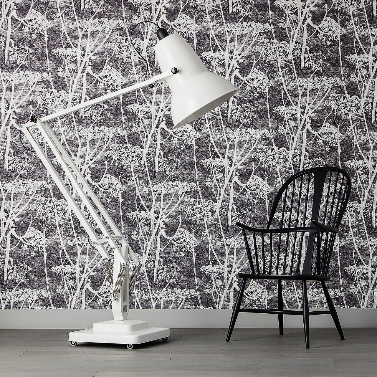 Extra Tall Cantilever Overhang Floor Lamp