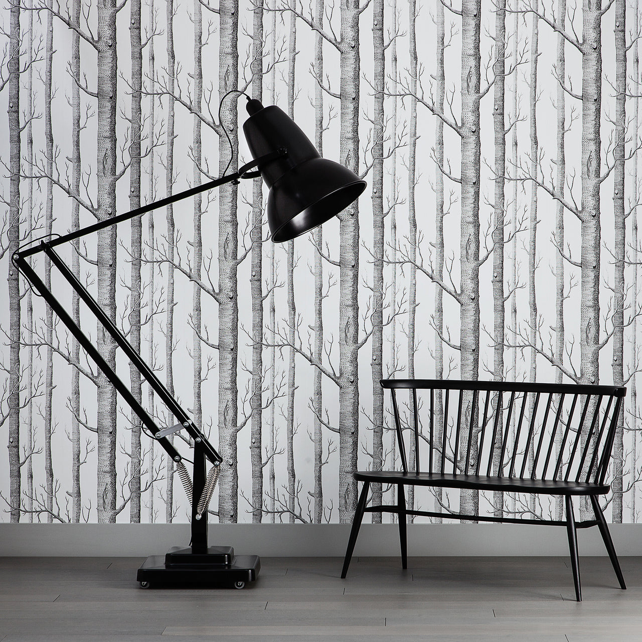 Extra Tall Cantilever Overhang Floor Lamp