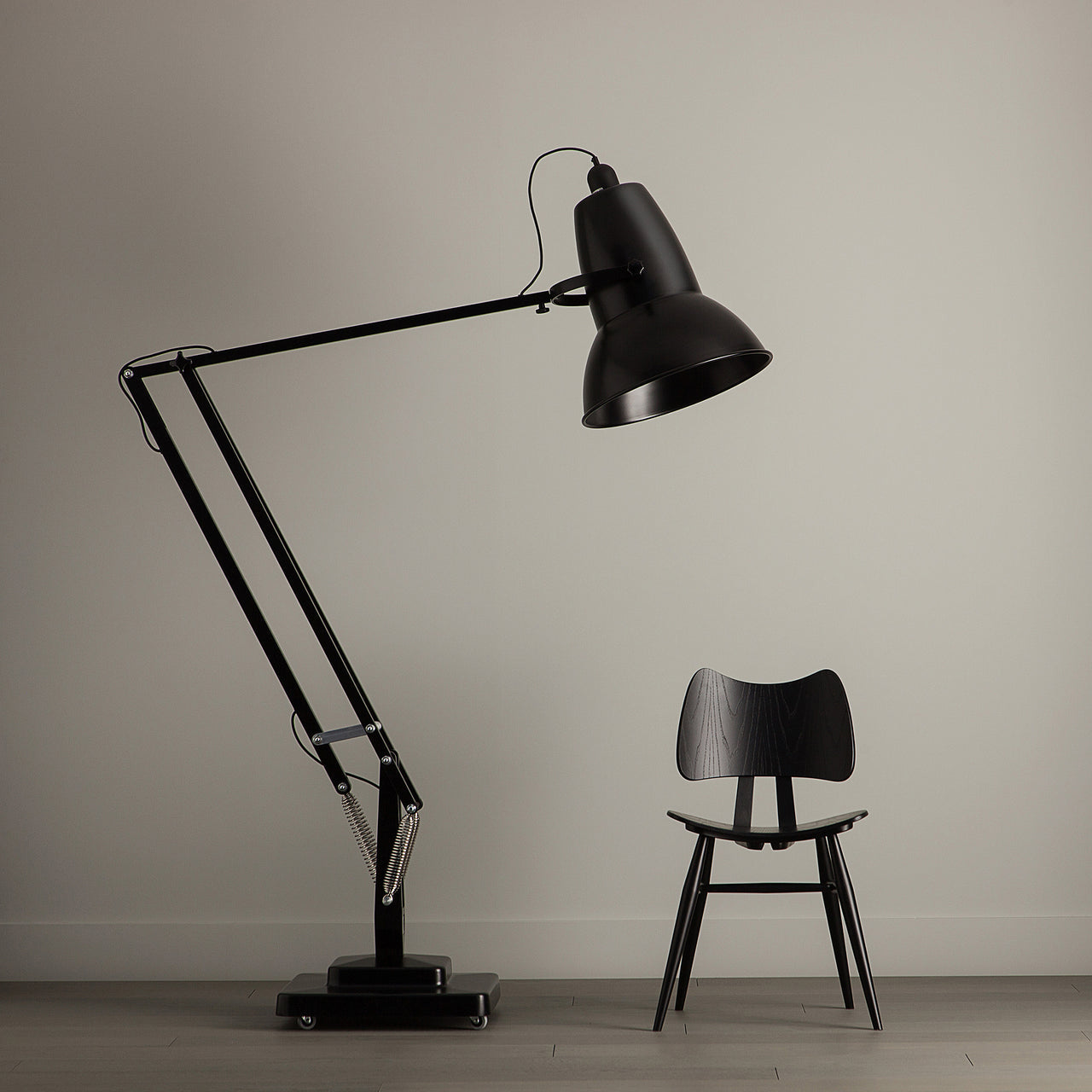 Extra Tall Cantilever Overhang Floor Lamp