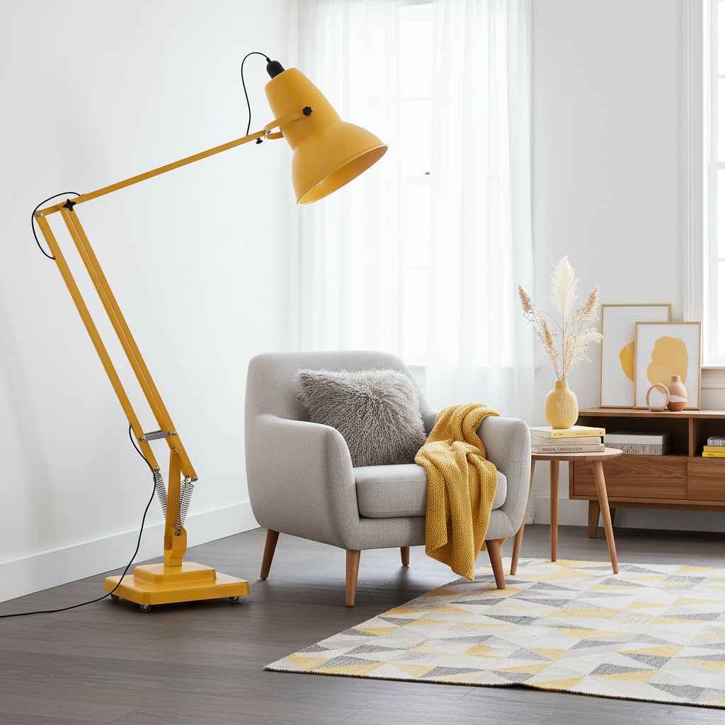 Extra Tall Cantilever Overhang Floor Lamp