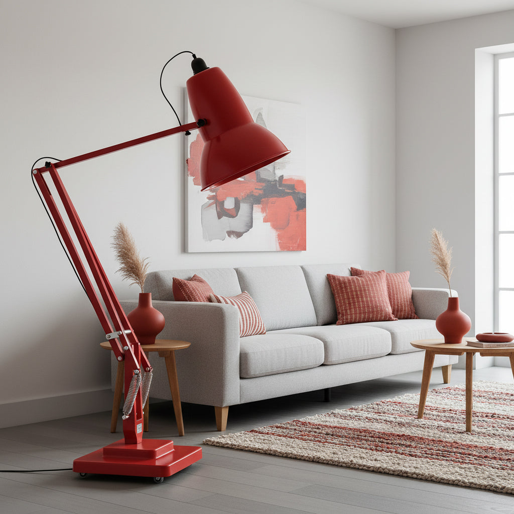 Extra Tall Cantilever Overhang Floor Lamp