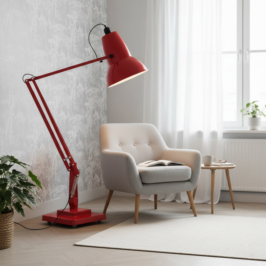 Extra Tall Cantilever Overhang Floor Lamp