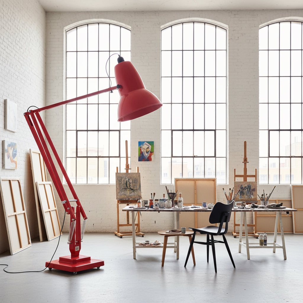 Extra Tall Cantilever Overhang Floor Lamp