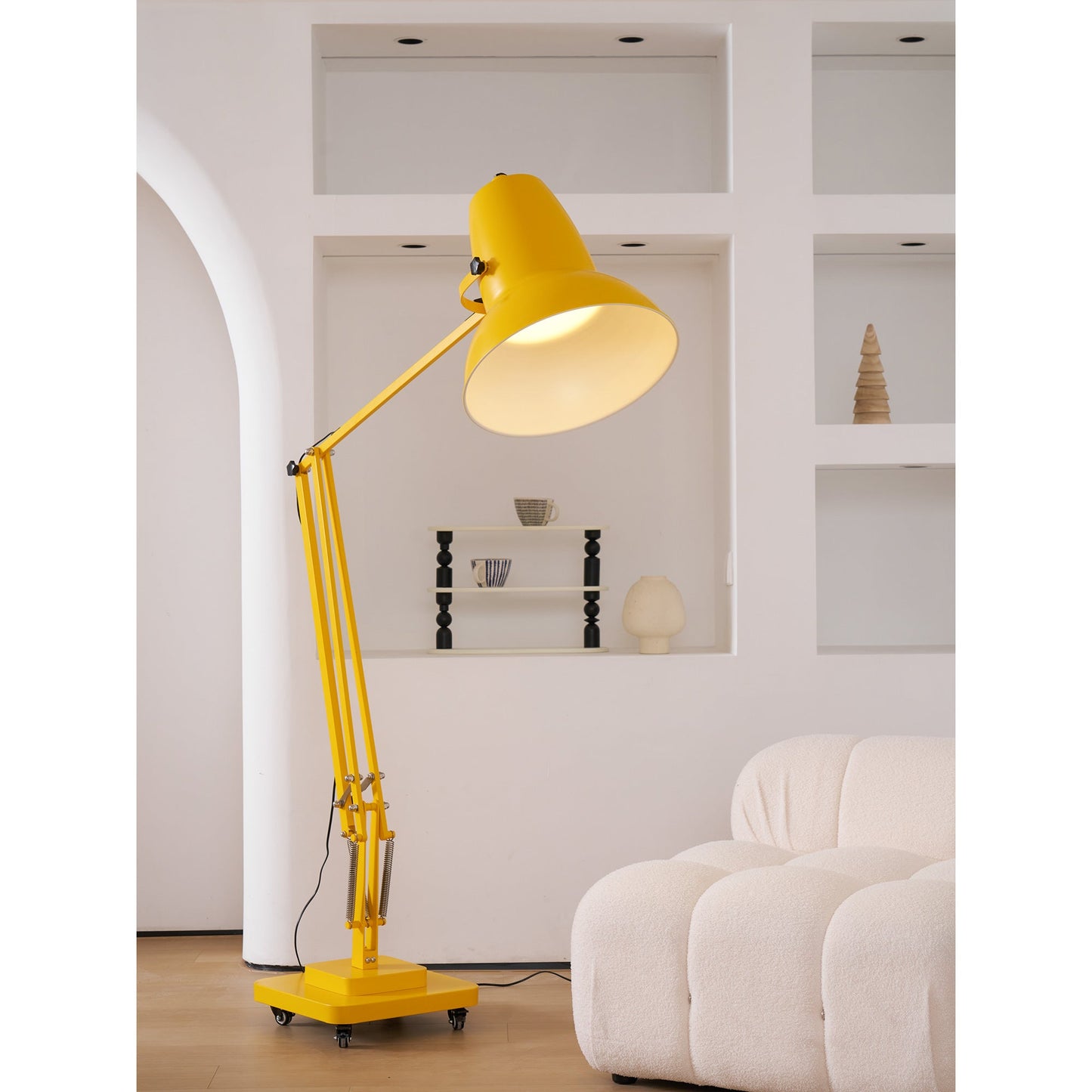 Extra Tall Cantilever Overhang Floor Lamp
