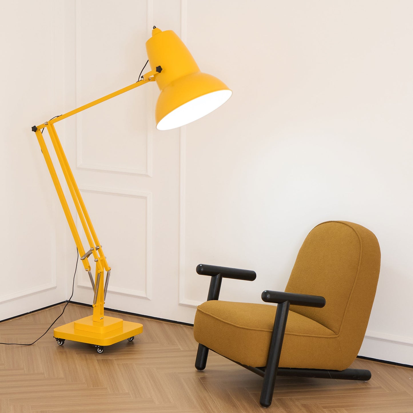 Extra Tall Cantilever Overhang Floor Lamp