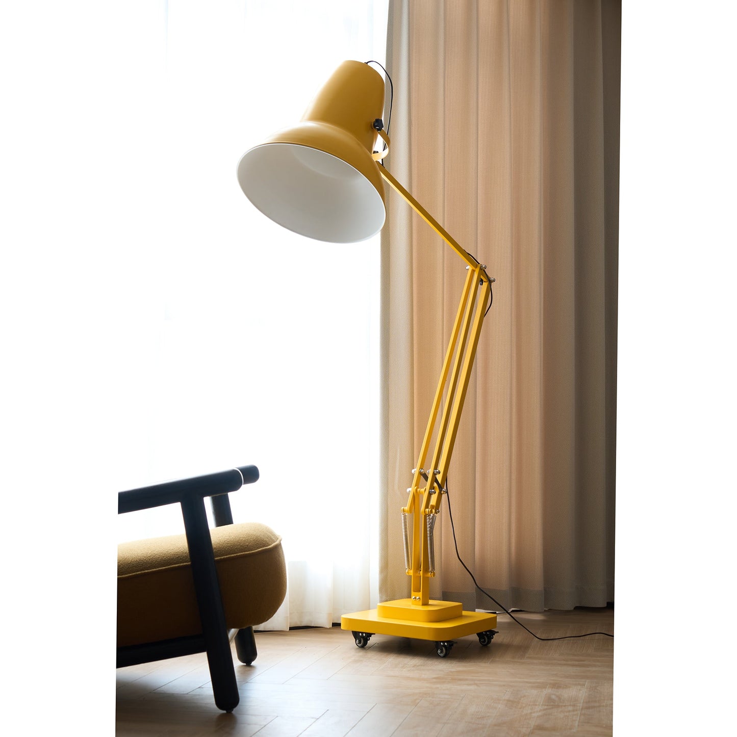 Extra Tall Cantilever Overhang Floor Lamp
