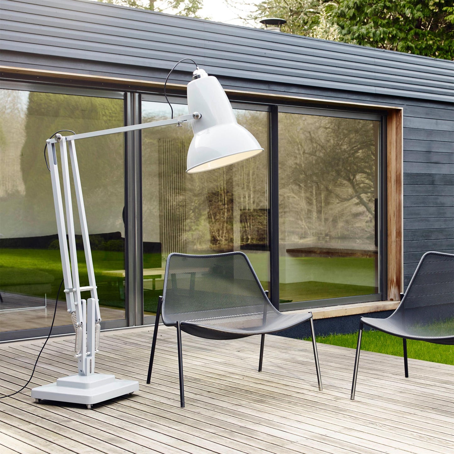Extra Tall Cantilever Overhang Floor Lamp
