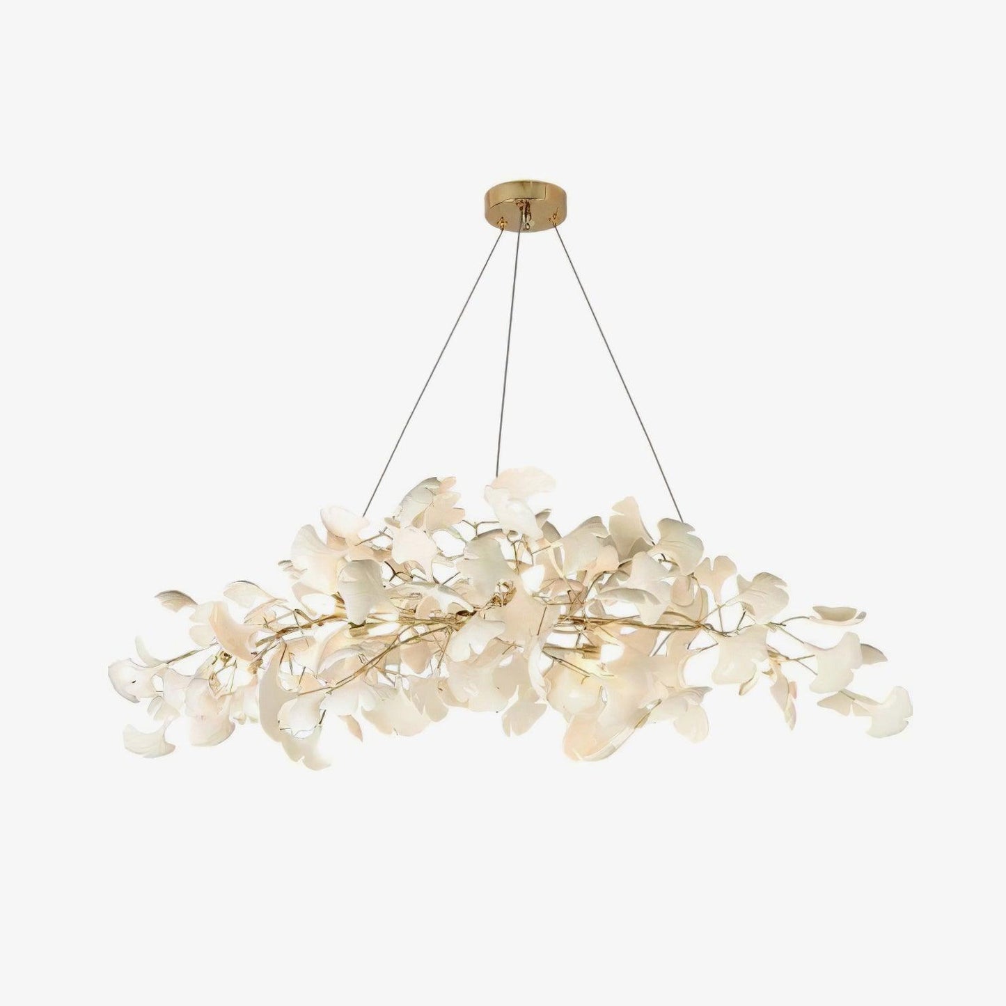 Kyoto Layered Ginkgo Leaf Chandelier
