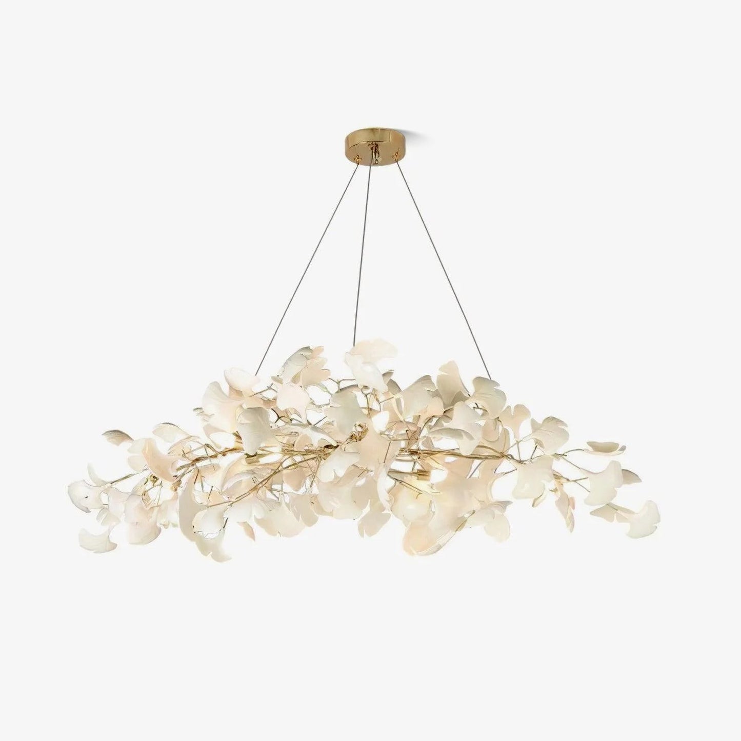 Kyoto Layered Ginkgo Leaf Chandelier