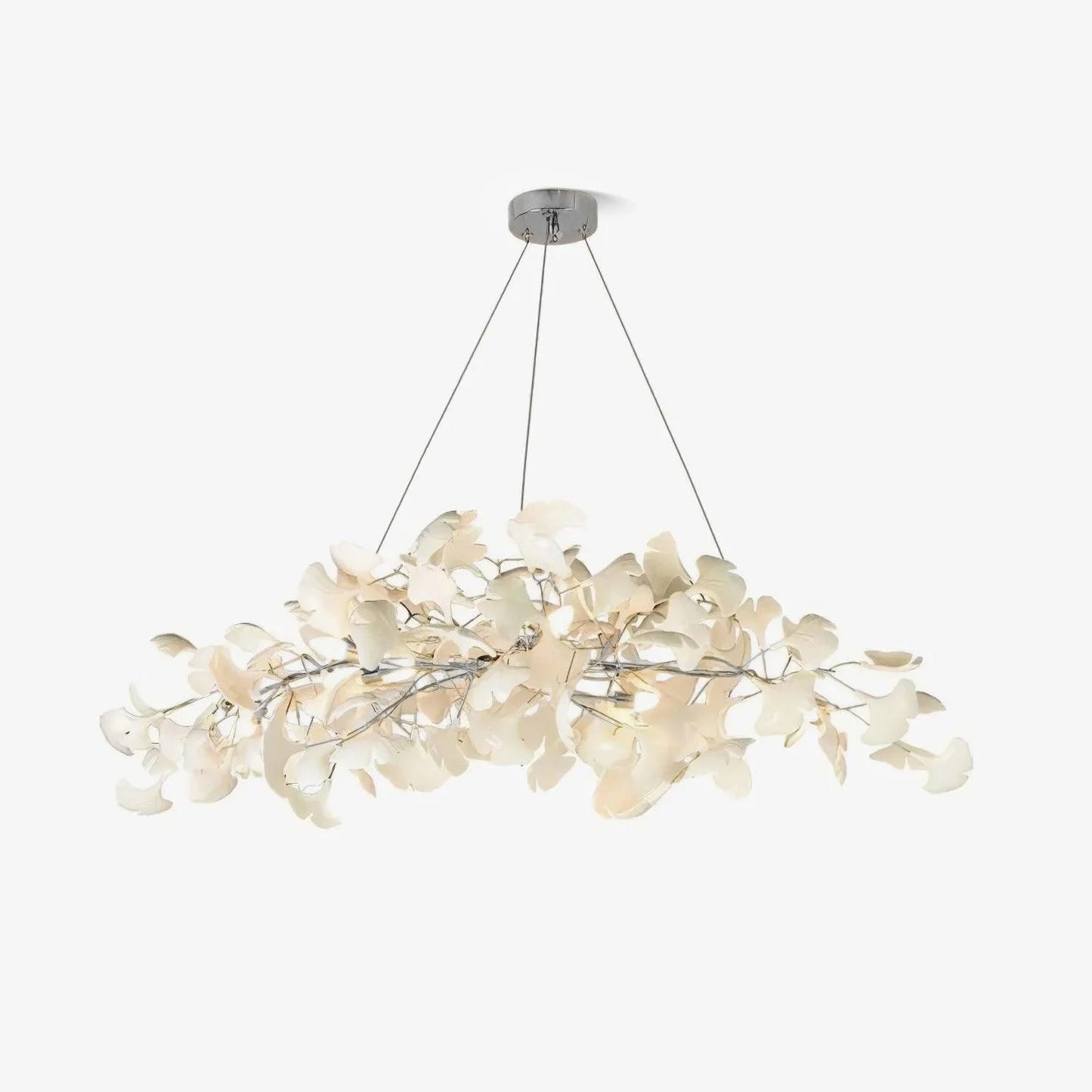 Kyoto Layered Ginkgo Leaf Chandelier