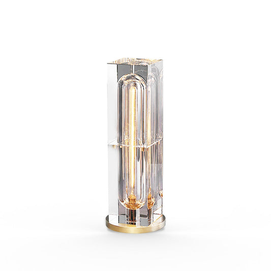Optical Crystal Block Table Lamp
