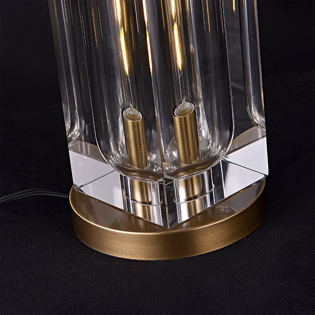 Optical Crystal Block Table Lamp