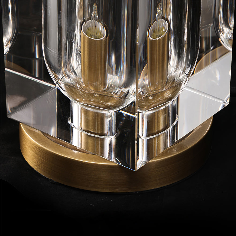 Optical Crystal Block Table Lamp