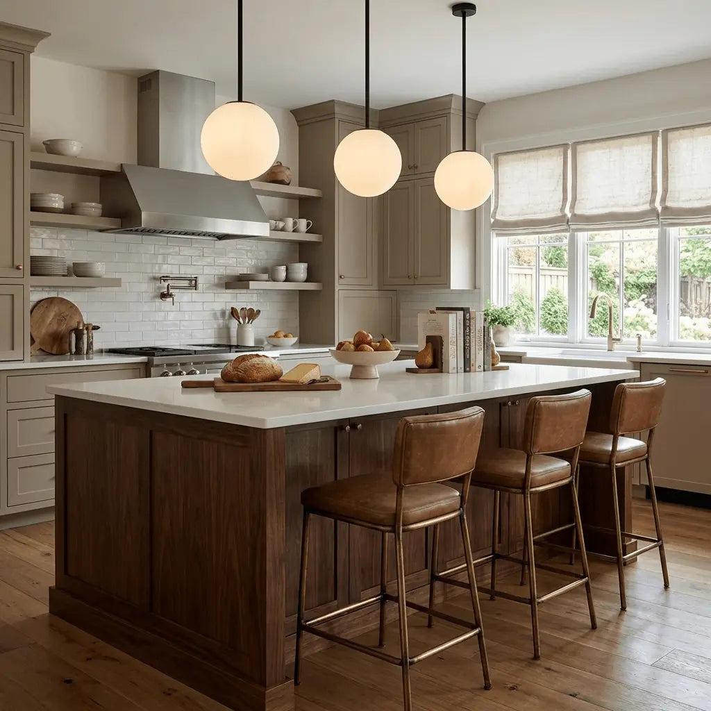Branching Arc Sputnik Chandelier — Nordic Art Deco Pendant Light with Milk Glass Globes for Dining Room, Living Room, Restaurant and Cafe, Black Gold and Red Multi-Head Ceiling Light Erbstuk