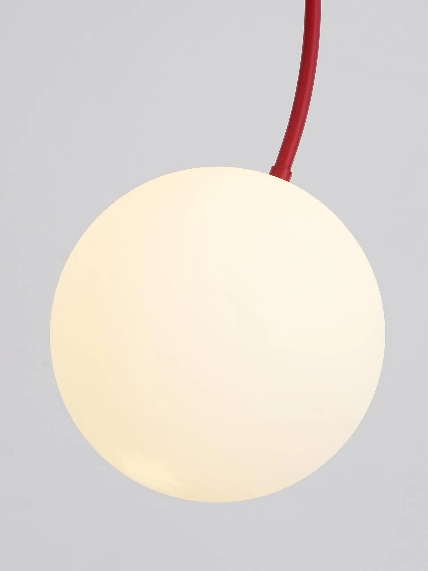 Branching Arc Sputnik Chandelier — Nordic Art Deco Pendant Light with Milk Glass Globes for Dining Room, Living Room, Restaurant and Cafe, Black Gold and Red Multi-Head Ceiling Light Erbstuk