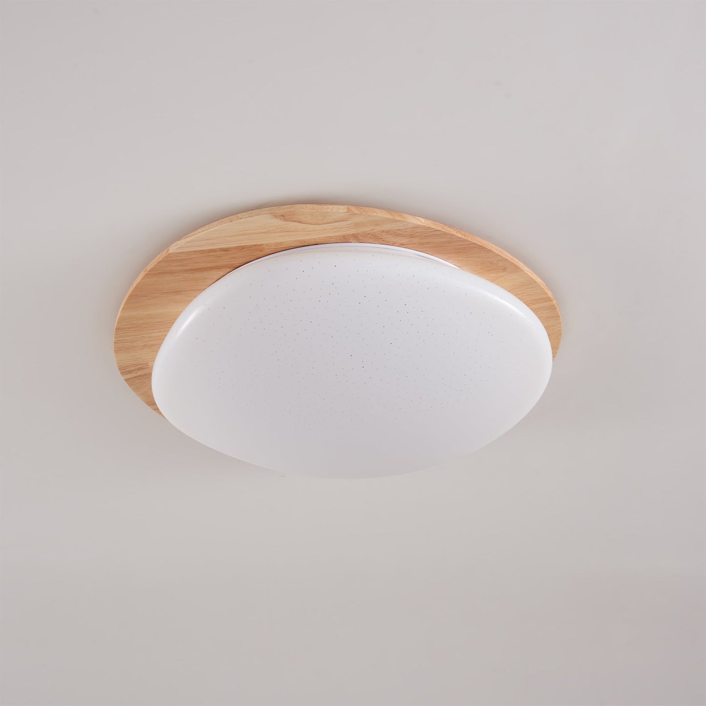 Oval Wood Frame LED Flush Mount Ceiling Light