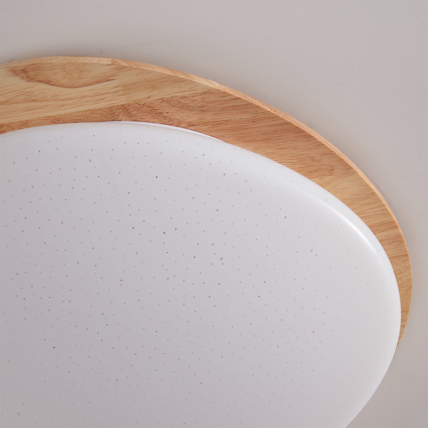 Oval Wood Frame LED Flush Mount Ceiling Light