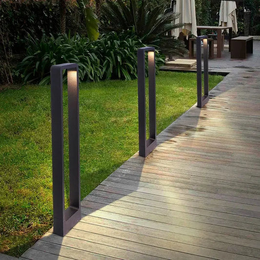 Landscape Lighting Aluminum Outdoor Bollard Light — LED Pillar Lamp, IP65 Waterproof, Modern Minimalist Design for Driveways, Garden Paths, Courtyards & Villas, Available in Three Heights Erbstuk