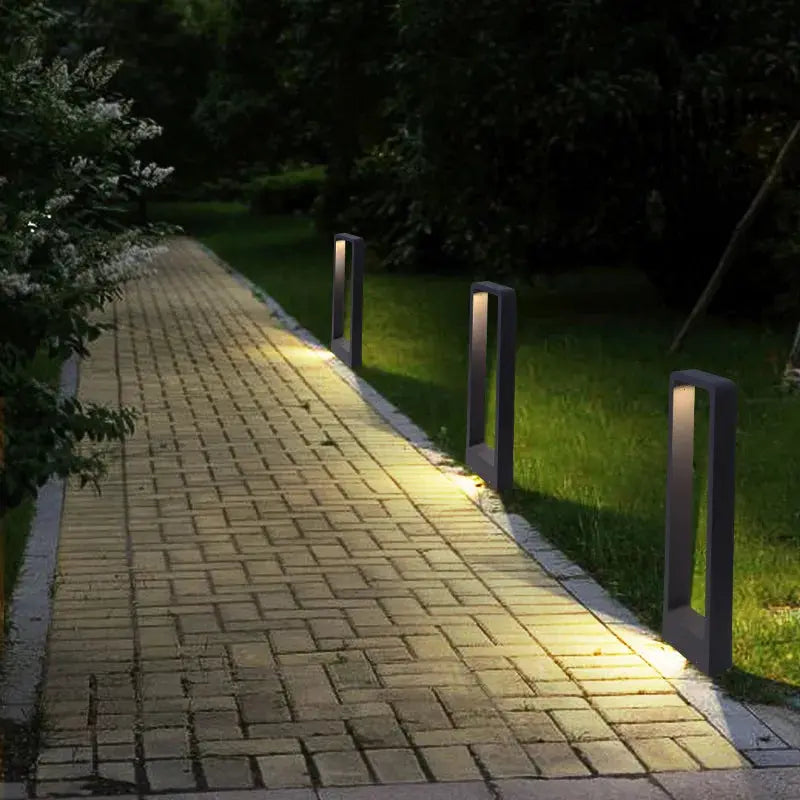 Landscape Lighting Aluminum Outdoor Bollard Light — LED Pillar Lamp, IP65 Waterproof, Modern Minimalist Design for Driveways, Garden Paths, Courtyards & Villas, Available in Three Heights Erbstuk