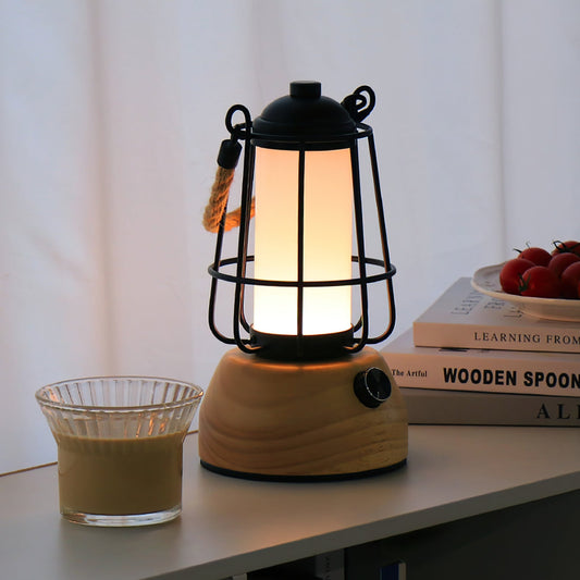 Rope Wrapped Cordless Outdoor Table Lamp