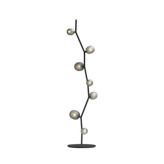 Seven Light Glass Globe Floor Lamp