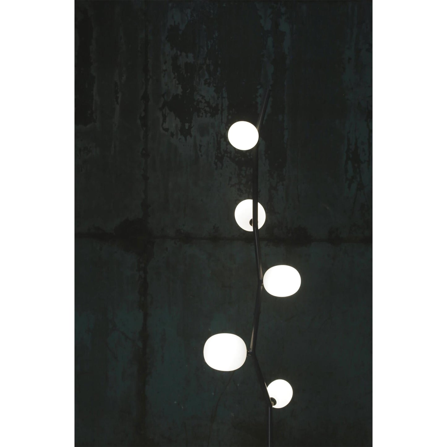 Seven Light Glass Globe Floor Lamp