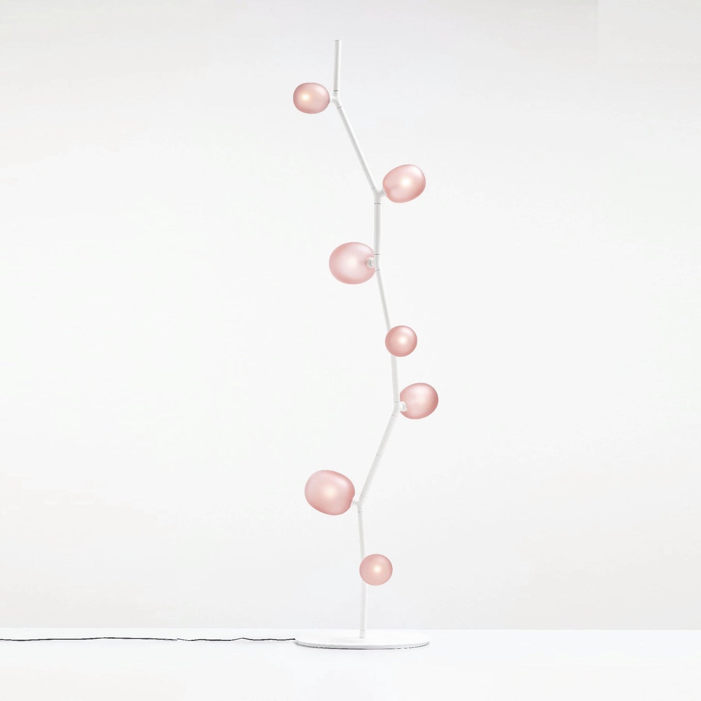 Seven Light Glass Globe Floor Lamp