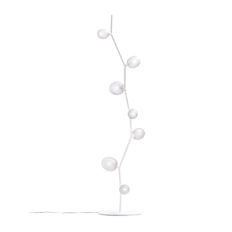 Seven Light Glass Globe Floor Lamp