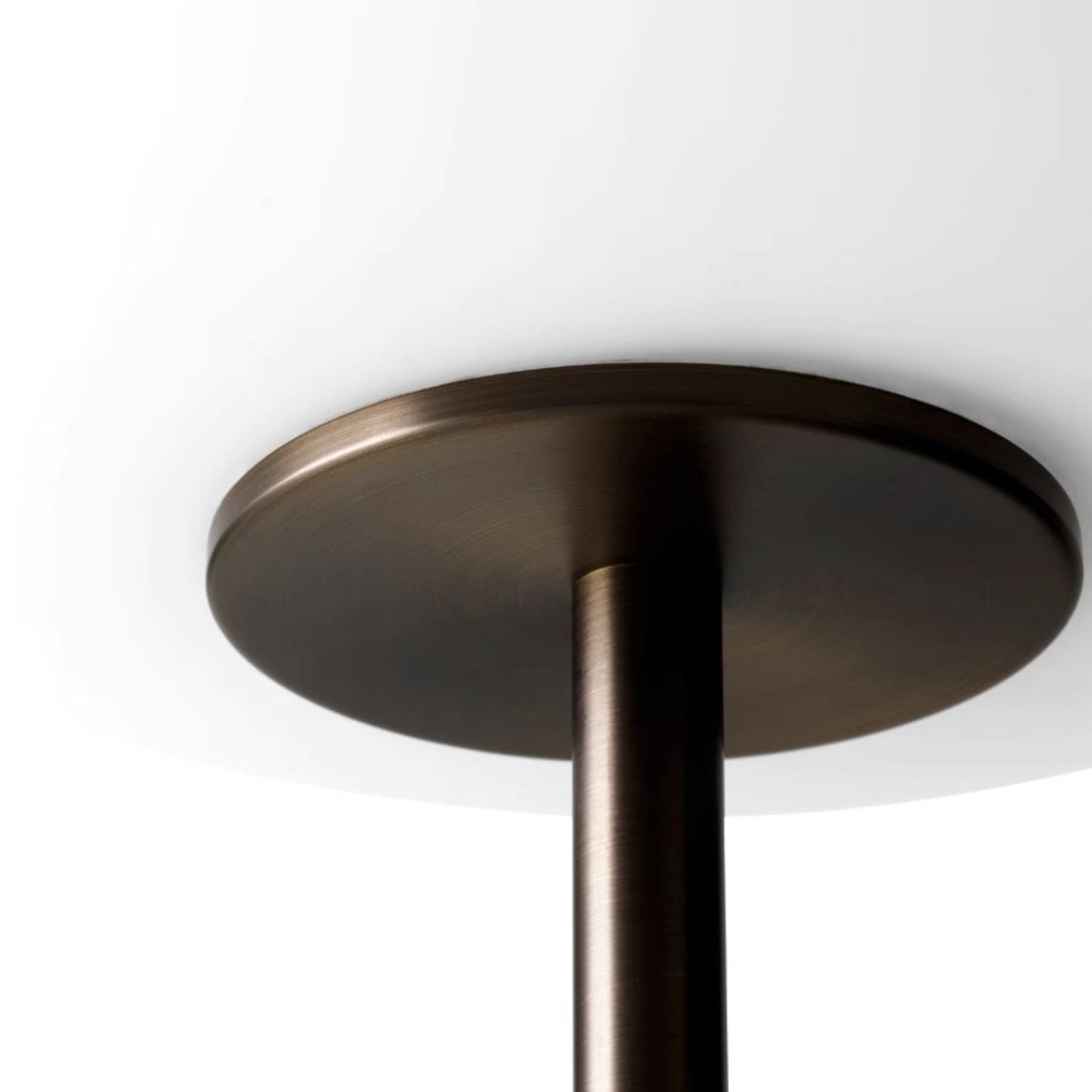 Stone and Brass Column Floor Lamp