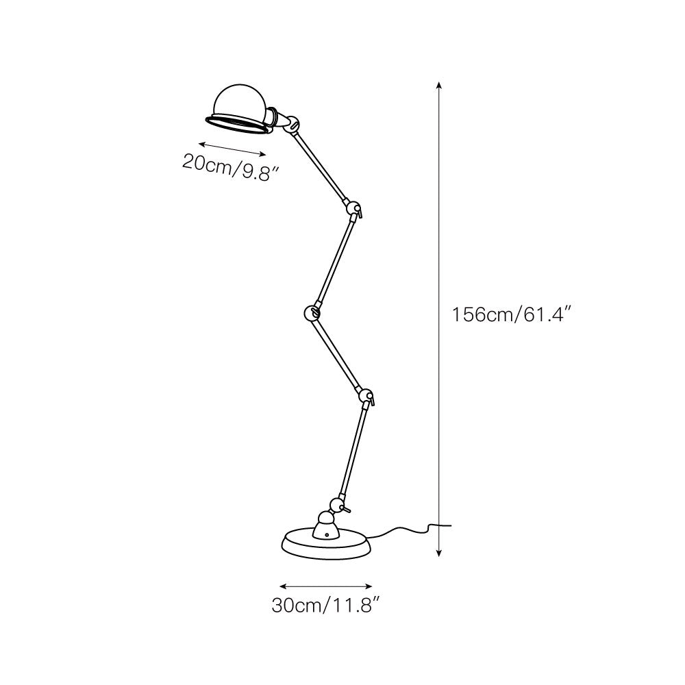 Articulated Arm Task Floor Lamp
