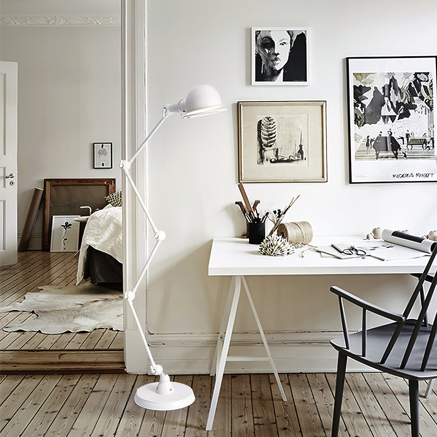 Articulated Arm Task Floor Lamp